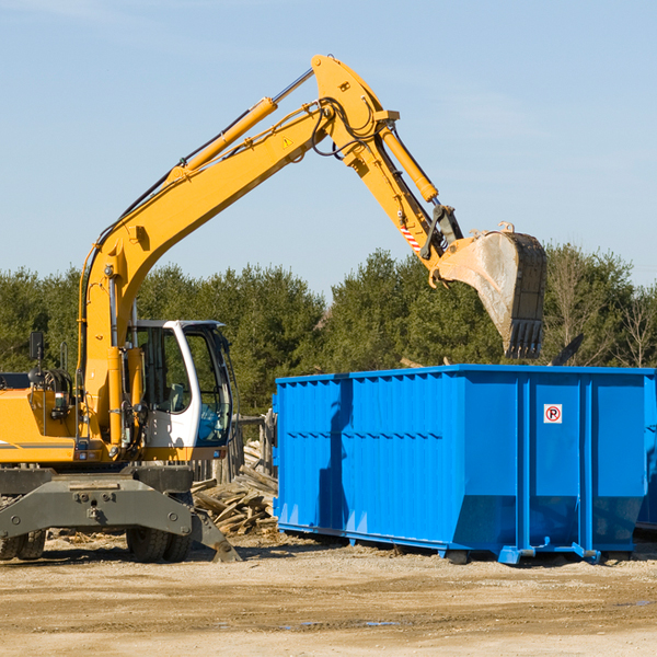 what size residential dumpster rentals are available in Ponemah Minnesota